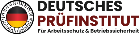 Logo vom Deutschen Prüfinstitut für Betriebssicherheit und Arbeitsschutz